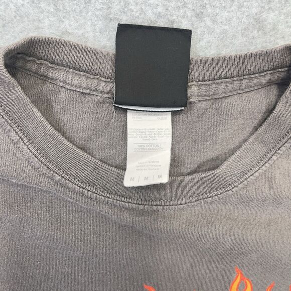 Thrasher Magazine Shirt Men's Medium M Grey Y2K Vintage Skate Flames Fade - Picture 5 of 8